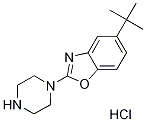 5-tert-butyl-2-piperazin-1-yl-1,3-benzoxazole hydrochloride Struktur