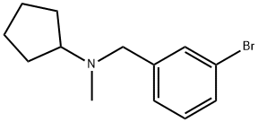 N-(3-bromobenzyl)-N-cyclopentyl-N-methylamine Struktur