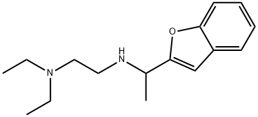 N'-[1-(1-benzofuran-2-yl)ethyl]-N,N-diethylethane-1,2-diamine Struktur