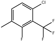 6-Chloro-2-fluoro-3-methylbenzotrifluoride Struktur