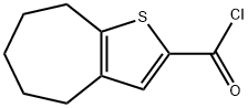 5,6,7,8-tetrahydro-4H-cyclohepta[b]thiophene-2-carbonyl chloride Struktur