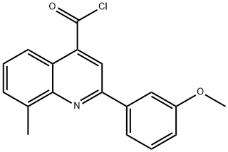 2-(3-methoxyphenyl)-8-methylquinoline-4-carbonyl chloride Struktur