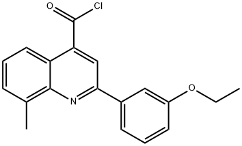 2-(3-ethoxyphenyl)-8-methylquinoline-4-carbonyl chloride Struktur