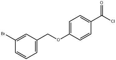 4-[(3-bromobenzyl)oxy]benzoyl chloride Struktur