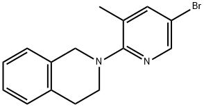 2-(5-Bromo-3-methyl-2-pyridinyl)-1,2,3,4-tetrahydroisoquinoline Struktur