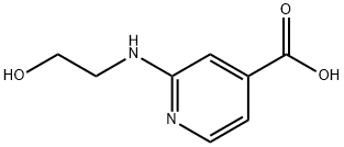 2-[(2-Hydroxyethyl)amino]isonicotinic acid Struktur