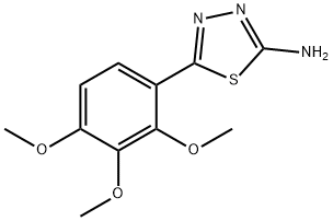 5-(2,3,4-Trimethoxy-phenyl)-[1,3,4]thiadiazol-2-ylamine Struktur