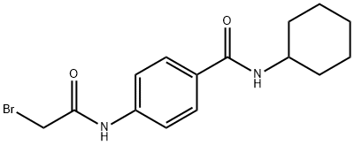 4-[(2-Bromoacetyl)amino]-N-cyclohexylbenzamide Struktur