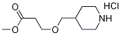 Methyl 3-(4-piperidinylmethoxy)propanoatehydrochloride Struktur