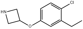 3-(4-Chloro-3-ethylphenoxy)azetidine Struktur