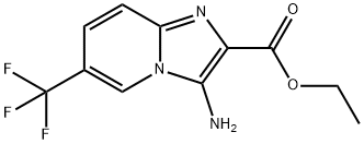 ETHYL 3-アミノ-6-(トリフルオロメチル)イミダゾ[1,2-A]ピリジン-2-カルボン酸 化學(xué)構(gòu)造式