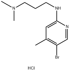 N1-(5-Bromo-4-methyl-2-pyridinyl)-N3,N3-dimethyl-1,3-propanediamine hydrochloride Struktur