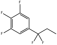 5-(1,1-Difluoropropyl)-1,2,3-trifluorobenzene Struktur