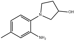 1-(2-Amino-4-methylphenyl)-3-pyrrolidinol Struktur