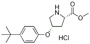 Methyl (2S,4S)-4-[4-(tert-butyl)phenoxy]-2-pyrrolidinecarboxylate hydrochloride Struktur