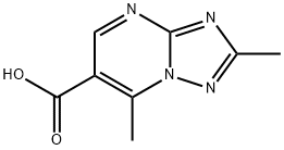 2,7-Dimethyl-[1,2,4]triazolo[1,5-a]pyrimidine-6-carboxylic acid Struktur