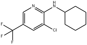 3-Chloro-N-cyclohexyl-5-(trifluoromethyl)-2-pyridinamine Struktur