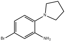 5-Bromo-2-(1-pyrrolidinyl)aniline Struktur