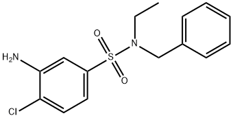 3-Amino-N-benzyl-4-chloro-N-ethylbenzenesulfonamide Struktur