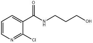 2-Chloro-N-(3-hydroxypropyl)nicotinamide Struktur