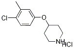 4-(4-Chloro-3-methylphenoxy)piperidinehydrochloride Struktur