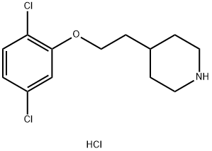 4-[2-(2,5-Dichlorophenoxy)ethyl]piperidinehydrochloride Struktur