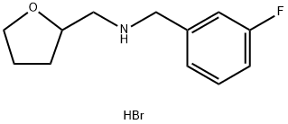 (3-Fluoro-benzyl)-(tetrahydro-furan-2-ylmethyl)-amine hydrobromide Struktur