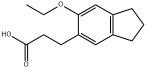 3-(6-Ethoxy-indan-5-yl)-propionic acid Struktur