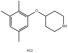 4-(2,3,5-Trimethylphenoxy)piperidine hydrochloride Struktur