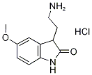 3-(2-Amino-ethyl)-5-methoxy-1,3-dihydro-indol-2-one hydrochloride Struktur