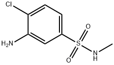 3-Amino-4-chloro-N-methylbenzenesulfonamide Struktur