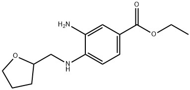 Ethyl 3-amino-4-[(tetrahydro-2-furanylmethyl)-amino]benzoate Struktur