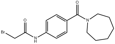 N-[4-(1-Azepanylcarbonyl)phenyl]-2-bromoacetamide Struktur