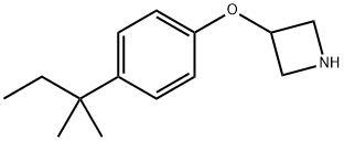 3-Azetidinyl 4-(tert-pentyl)phenyl ether Struktur