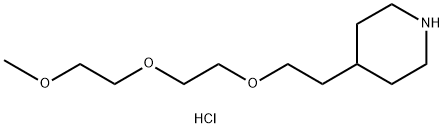 4-{2-[2-(2-Methoxyethoxy)ethoxy]ethyl}piperidinehydrochloride Struktur