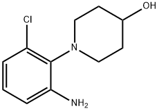 1-(2-Amino-6-chlorophenyl)-4-piperidinol Struktur