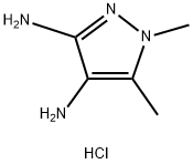 1H-pyrazole-3,4-diamine, 1,5-dimethyl- Struktur