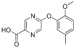 2-pyrazinecarboxylic acid, 5-(2-methoxy-5-methylphenoxy)- Struktur