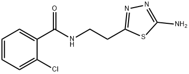 benzamide, N-[2-(5-amino-1,3,4-thiadiazol-2-yl)ethyl]-2-ch Struktur