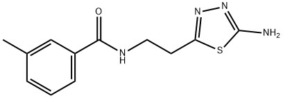 benzamide, N-[2-(5-amino-1,3,4-thiadiazol-2-yl)ethyl]-3-me Struktur