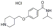 N-Isopropyl-4-(piperidin-4-ylmethoxy)benzamide hydrochloride Struktur