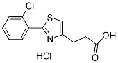 3-[2-(2-Chlorophenyl)-1,3-thiazol-4-yl]-propanoic acid hydrochloride Struktur