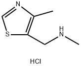 N-Methyl-1-(4-methyl-1,3-thiazol-5-yl)methanamine dihydrochloride Struktur