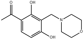 1-[2,4-Dihydroxy-3-(morpholin-4-ylmethyl)phenyl]-ethanone Struktur