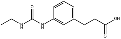 3-(3-[(Ethylamino)carbonyl]aminophenyl)-propanoic acid Struktur