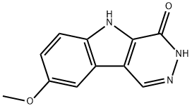 8-Methoxy-3,5-dihydro-4H-pyridazino[4,5-b]indol-4-one Struktur