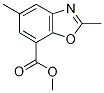 Methyl 2,5-dimethyl-1,3-benzoxazole-7-carboxylate Struktur