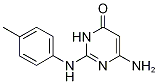 6-Amino-2-[(4-methylphenyl)amino]pyrimidin-4(3H)-one Struktur