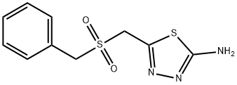 5-[(Benzylsulfonyl)methyl]-1,3,4-thiadiazol-2-amine Struktur