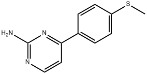 4-[4-(Methylthio)phenyl]pyrimidin-2-amine Struktur